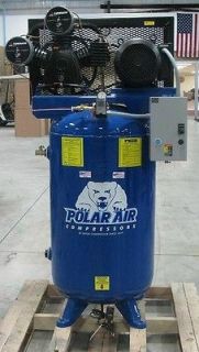Eaton Compressor Polar Air 7.5 HP 3 Cylinder 80 Gallon Air Compressor