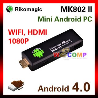  3rd MK802 II Android 4.0 Mini PC Google TV Box Internet Wifi Player