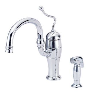 Danze D403221 Antioch Single Handle Kitchen Sink Faucet w/Spray Chrome