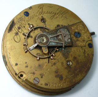 Antique Vintage Appleton Tracy Waltham Mechanical Pocket Watch 