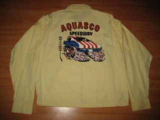 Vintage 1960s Aquasco Speedway Hot Rod Car Club NHRA Jacket