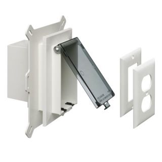 Features of Arlington DBVS1C 1 Recessed Outlet Box Wall Plate Kit for 