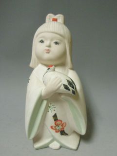 japanese ceramic hakata ningyo doll 18cm bird from japan time