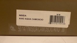 Apepazza Womens Nisida Platform Sandal 38M Aqua $180 Value