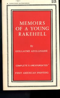   Rakehell 1967 Collectors Publication PB Guilaume Apollinaire