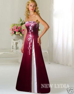 Sexy Style Bridesmaid Prom Cocktail Ball Gown Wedding Dress 6 8 10 12 