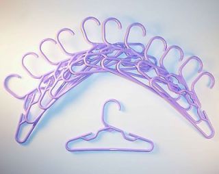Doll Clothes Set of 12 Hangers Fit American Girl Lavender Purple 7 