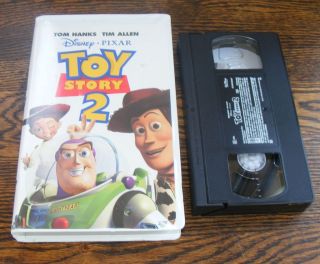   Toy Story 2 VHS Clamshell Case Tom Hanks Tim Allen w Bonus Outtakes
