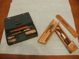 TWO ANTIQUE ART SUPPLIES, SUPPLY BOXES CHARCOAL PENCILS AND CRAYONS 