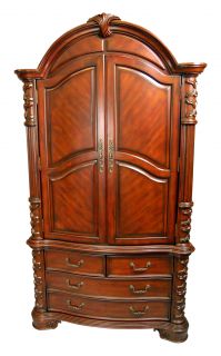large mahogany tv armoire perfect for a bedroom or living room this 