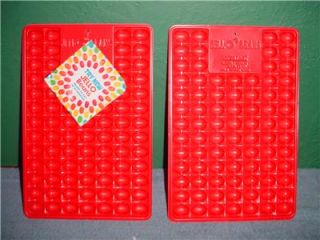 Jello Jelly Bean Jiggler Molds 2 Red Trays One New w Instructions 