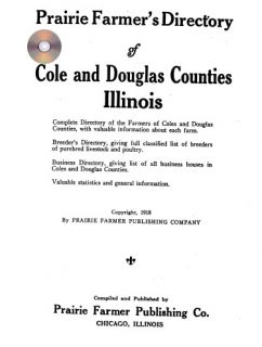 Douglas Co Arcola Illinois Tuscola genealogy history directory