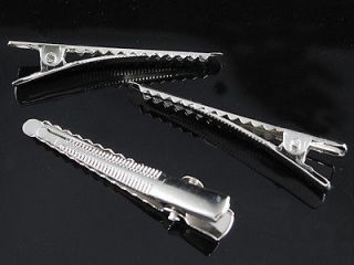 Wholesale 40 100pcs Metal Alligator Hair Clip Teeth Bows 48mm 