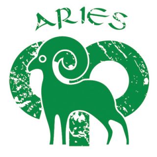 American Apparel Organic T Shirt w Aries Astrology Sign