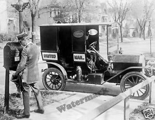 Photograph Vintage Image Post Office Mail Truck Delivery 1919c 