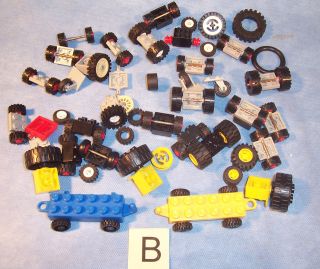 Lot Lego Special Parts Car Truck Wheel Axle Tire Brick Block Piece B 