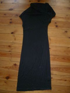ALL SAINTS LADIES BLACK FITTED DRESS/BEADED SHOULDER UK8 EXCELLENT 