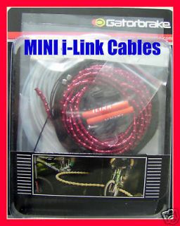 alligator gatorbrake mini ilink 4mm cable set shift red from