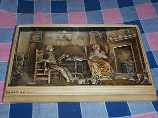Beautiful Ivorex Osborne Wall Plaque The Old Folks at Home 9 3/8 x 6 
