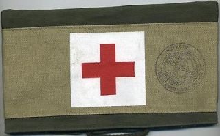 dutch red cross geneva convention inspector armband 