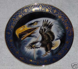 Vtg Royal Doulton Profile of Freedom Eagle Plate Franklin Mint Valley 