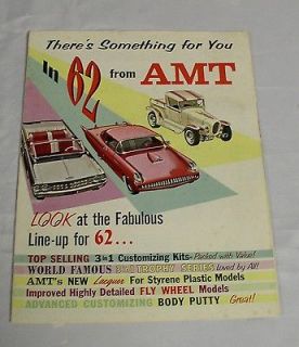 amt 1962 full line model car catalog 12 pages time