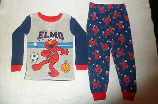 new sesame street elmo cotton sports pajamas boys size 5t