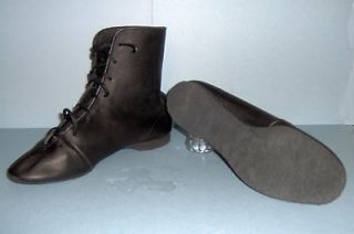 New Capezio Jazz Boot JB02 Suede Sole, Black Leather sizes 3, 3½, 4