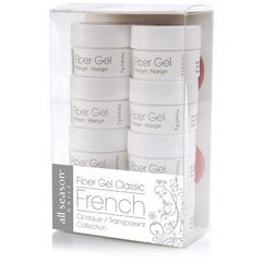   Classic French Collection 8 Gels Kit Nail Art Artificial Nails