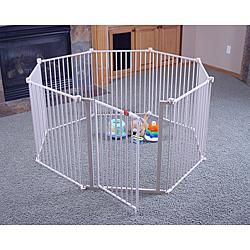   Metal Play Yard Pen Gate Fence Kids Pet Dog Child Ships Free