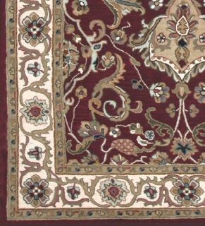 Area Rugs Carpet Woven Persian Tabriz Burgundy 10x13 9x13 Mashad NAIN 