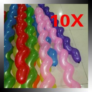   Latex Mix Colors Party Decoration Spiral Balloons Birthday