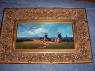 Heinie Hartwig, oil on board, Spring Sky, framed, Mint Condition