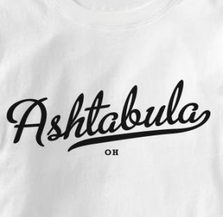 Ashtabula Ohio Oh Metro Hometown Souvenir T Shirt XL