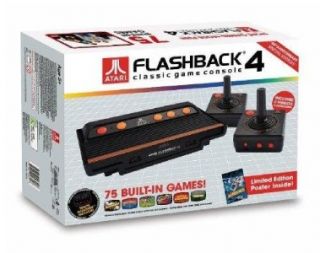 ATARI Flashback 4 Classic Console Game System + 2 Wireless Controllers 