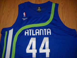 VINTAGE NBA ATLANTA HAWKS PISTOL #44 Basketball Jersey HARDWOOD 