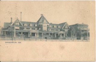 Barberton Inn Barberton Oh Postcard 1908