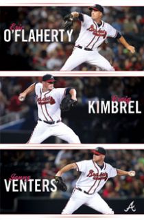 Atlanta Braves Bullpen Aces Kimbrel Venters OFlaherty MLB Baseball 