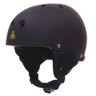  Eight Black Snow Helmet with Audio System Snowboarding Ski
