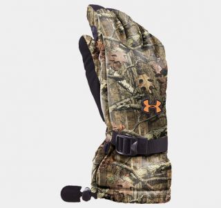 New Mens Under Armour Camo Hunting Insulated Shooting Gloves Sz LG 