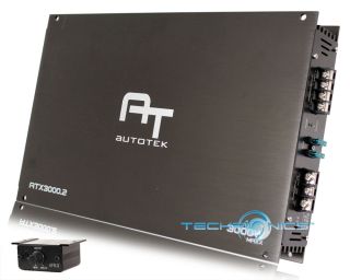 Autotek ATX Series 3000W Max 2 Channel Class AB MOSFET Car Audio Power 