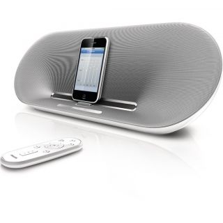    TOUCH IPHONE 4 STUNNING SOUND SPEAKER DOCK ALARM CLOCK WITH REMOTE