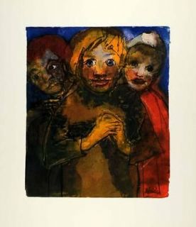 1965 Print German Expressionism Artist Painter Emil Nolde Kinder 
