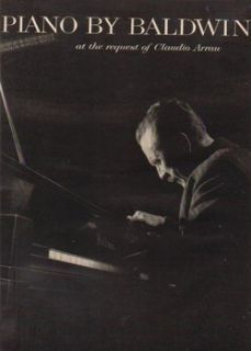 1958 Baldwin Grand Piano Claudio Arrau 1950s Photo Ad