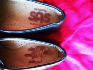 SAS SHOES SIESTA BLACK LEATHER LACE UP OXFORDS  SIZE11 /44,5 N MADE 