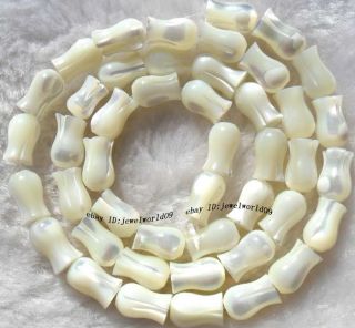 argent line shell 5x9mm carved gemstone beads 15