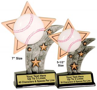 Baseball   3D 5 1/2 Resin Trophy Award Trophies