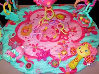 15 pc baby girl bright starts activity gym w extra toys pink lot play 