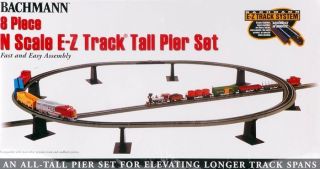 Bachmann N Scale Train 8 Piece Tall Pier Set 44872