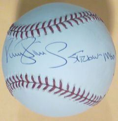 Darryl Strawman Strawberry Signed Baseball NY Mets